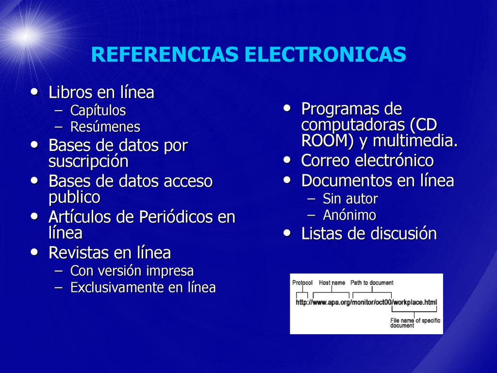 REFERENCIAS ELECTRONICAS