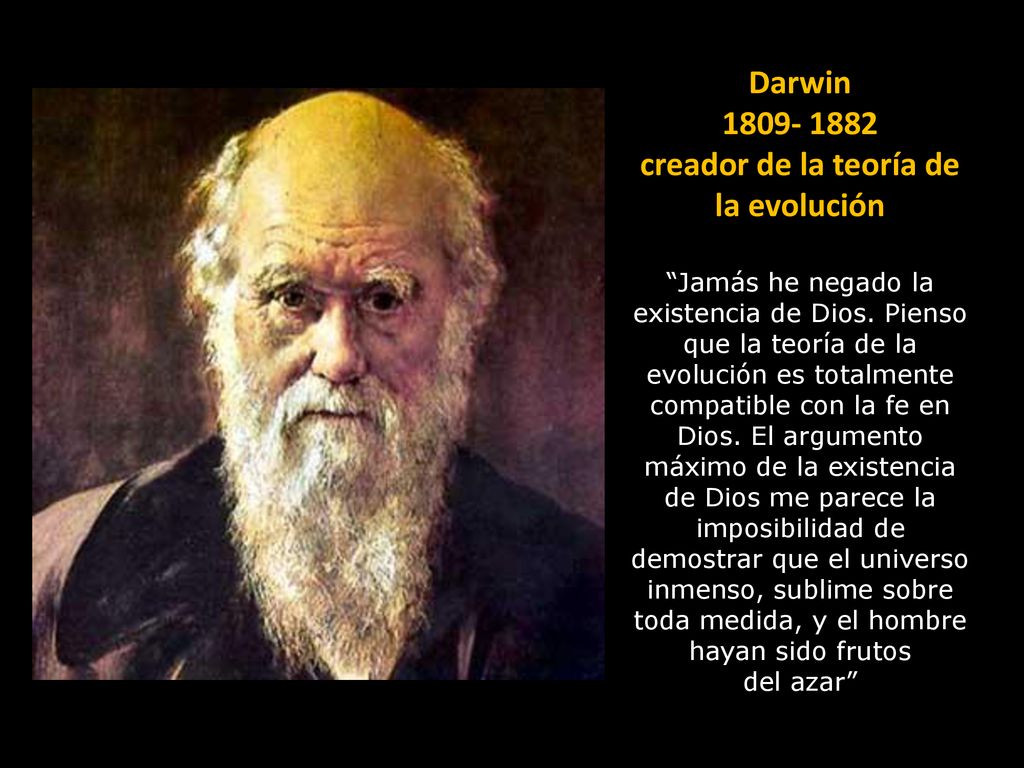 Darwin creador de la teoría de la evolución
