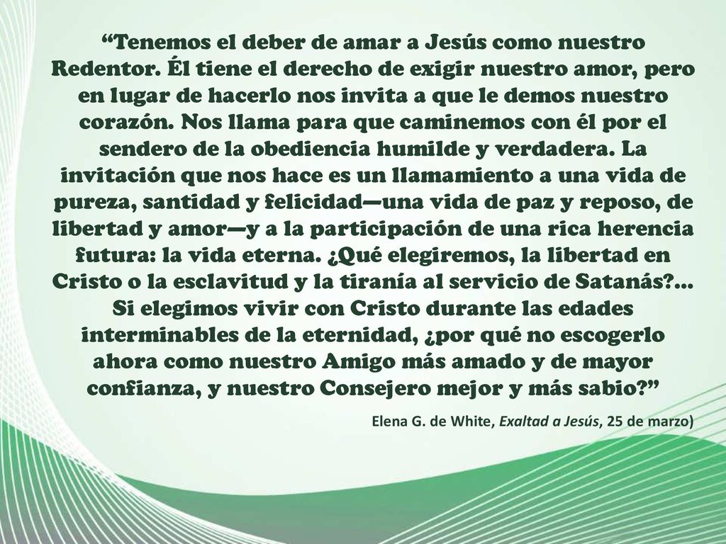 Tenemos el deber de amar a Jesús como nuestro Redentor