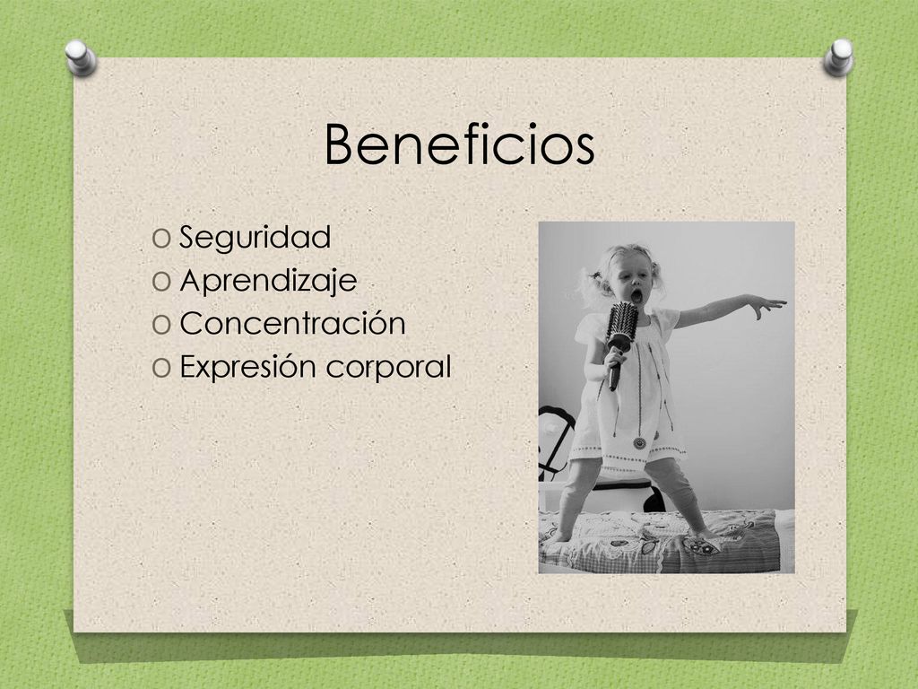 Beneficios Seguridad Aprendizaje Concentración Expresión corporal