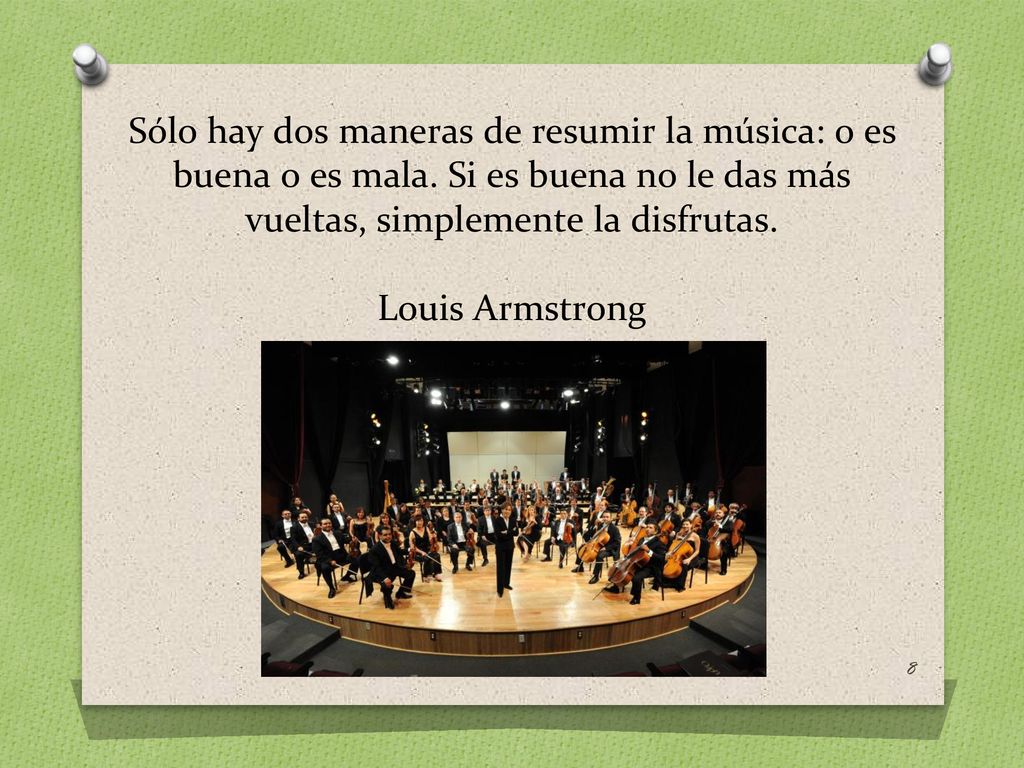 Sólo hay dos maneras de resumir la música: o es buena o es mala