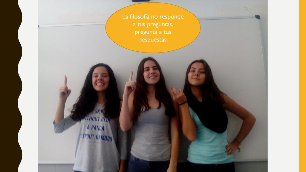 La filosofía no responde a tus preguntas, pregunta a tus respuestas
