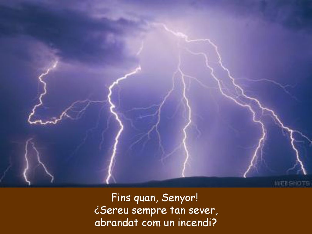 ¿Sereu sempre tan sever, abrandat com un incendi