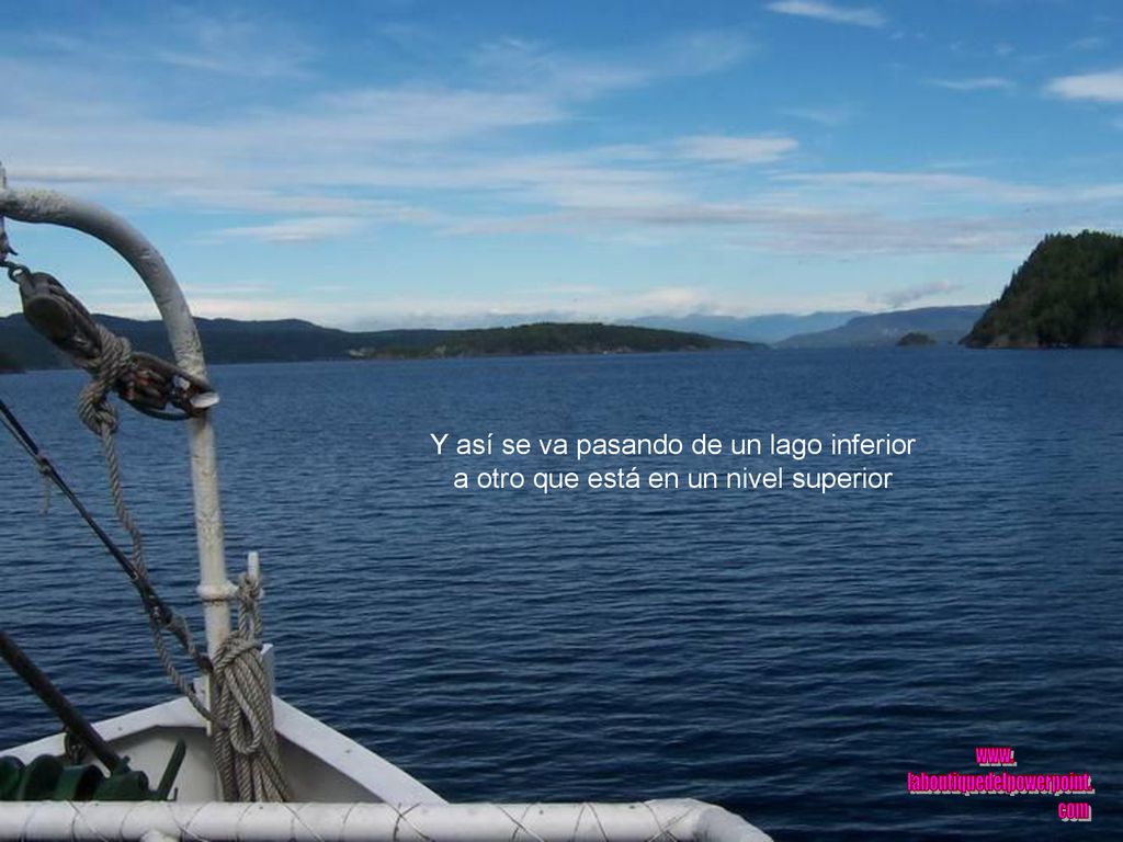 Y así se va pasando de un lago inferior