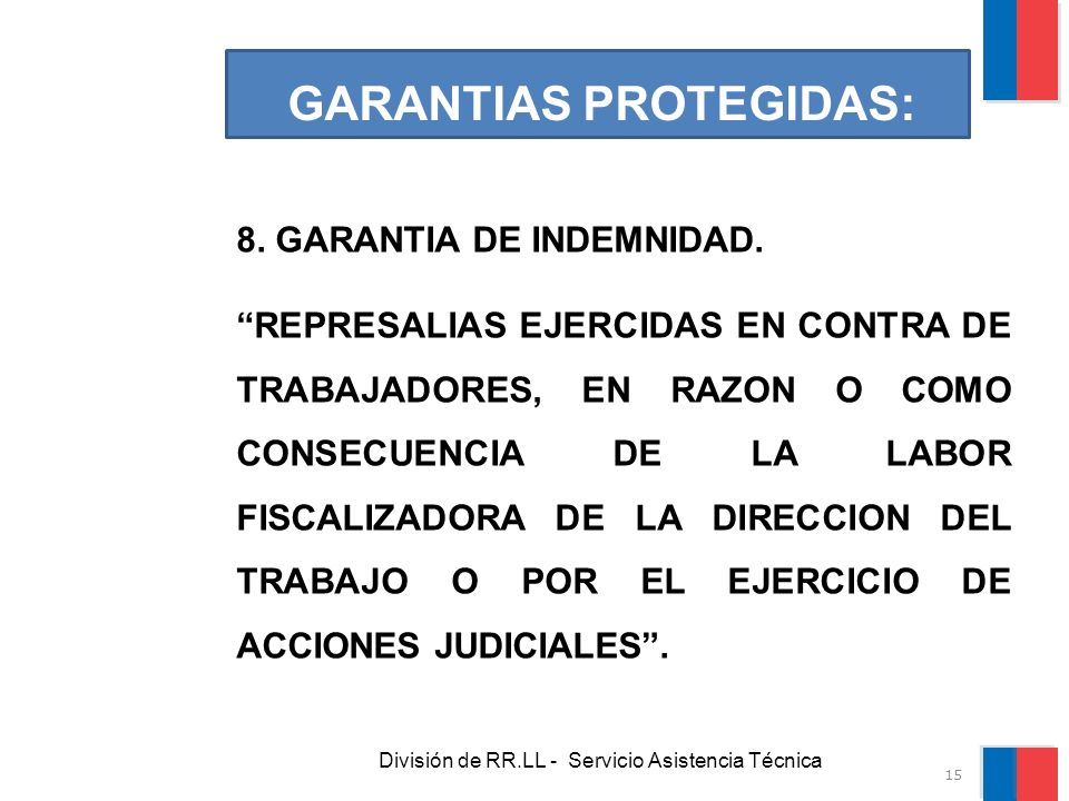 GARANTIAS PROTEGIDAS: