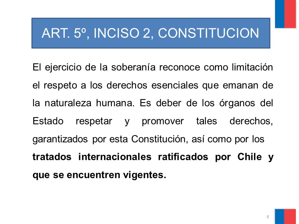 ART. 5º, INCISO 2, CONSTITUCION