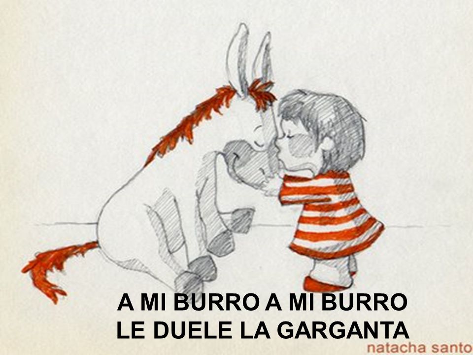 A MI BURRO A MI BURRO LE DUELE LA GARGANTA