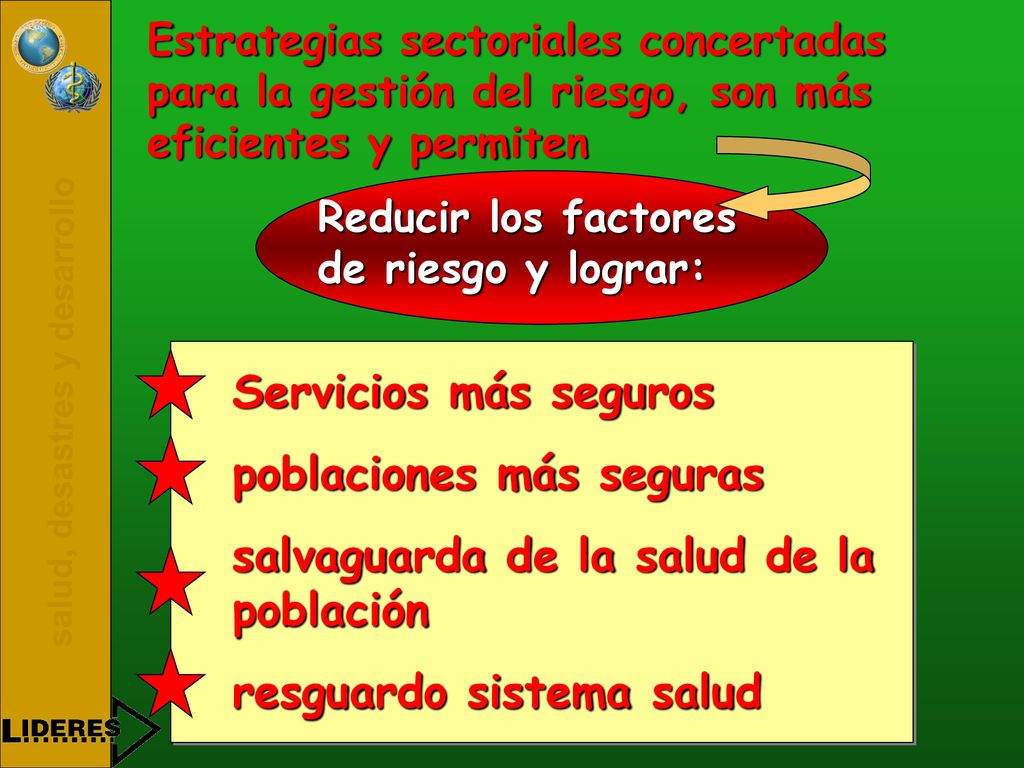 poblaciones más seguras salvaguarda de la salud de la población