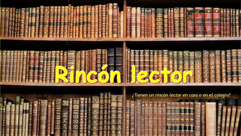 ¿Tienen un rincón lector en casa o en el colegio