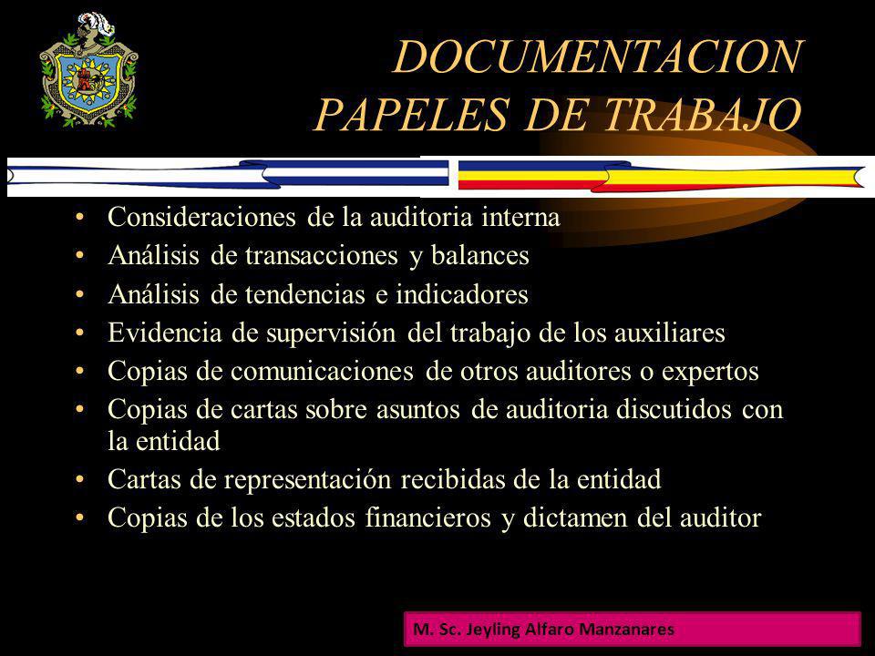 DOCUMENTACION PAPELES DE TRABAJO