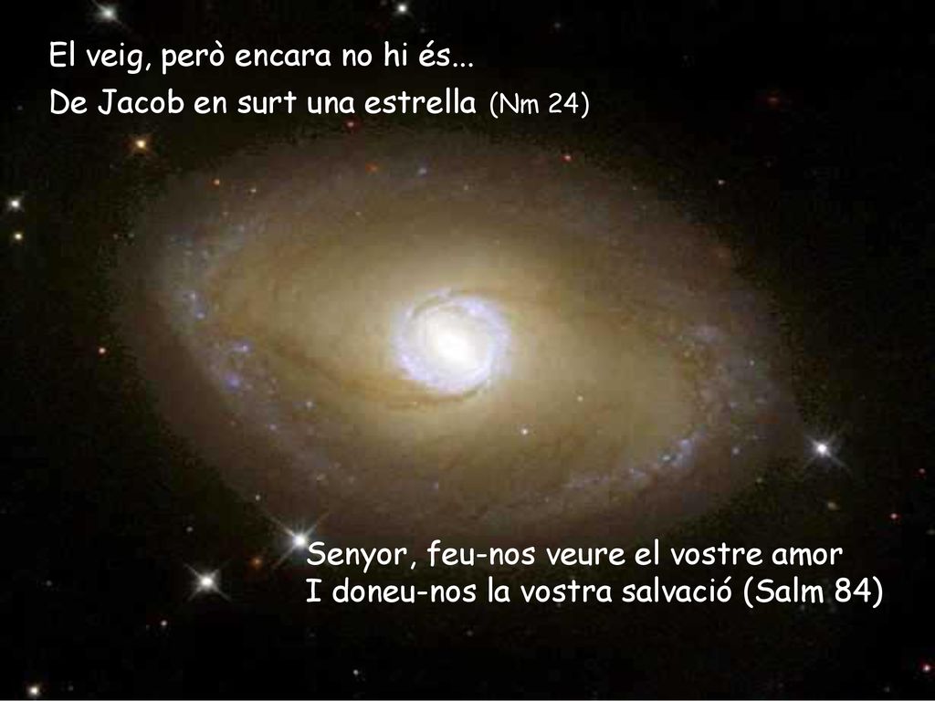 El veig, però encara no hi és... De Jacob en surt una estrella (Nm 24)