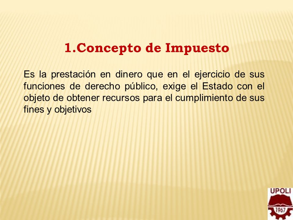 Concepto de Impuesto