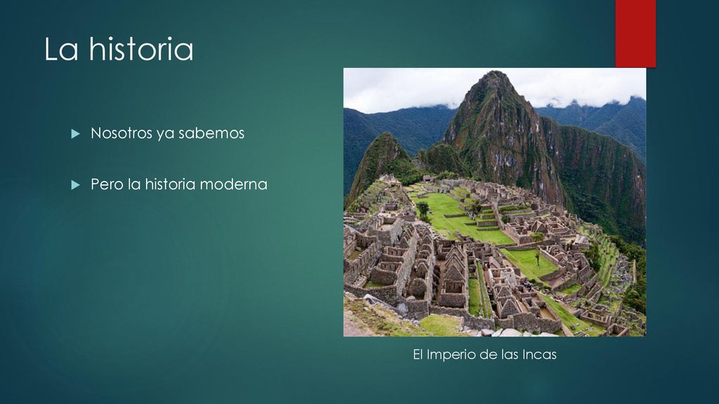 La historia Nosotros ya sabemos Pero la historia moderna