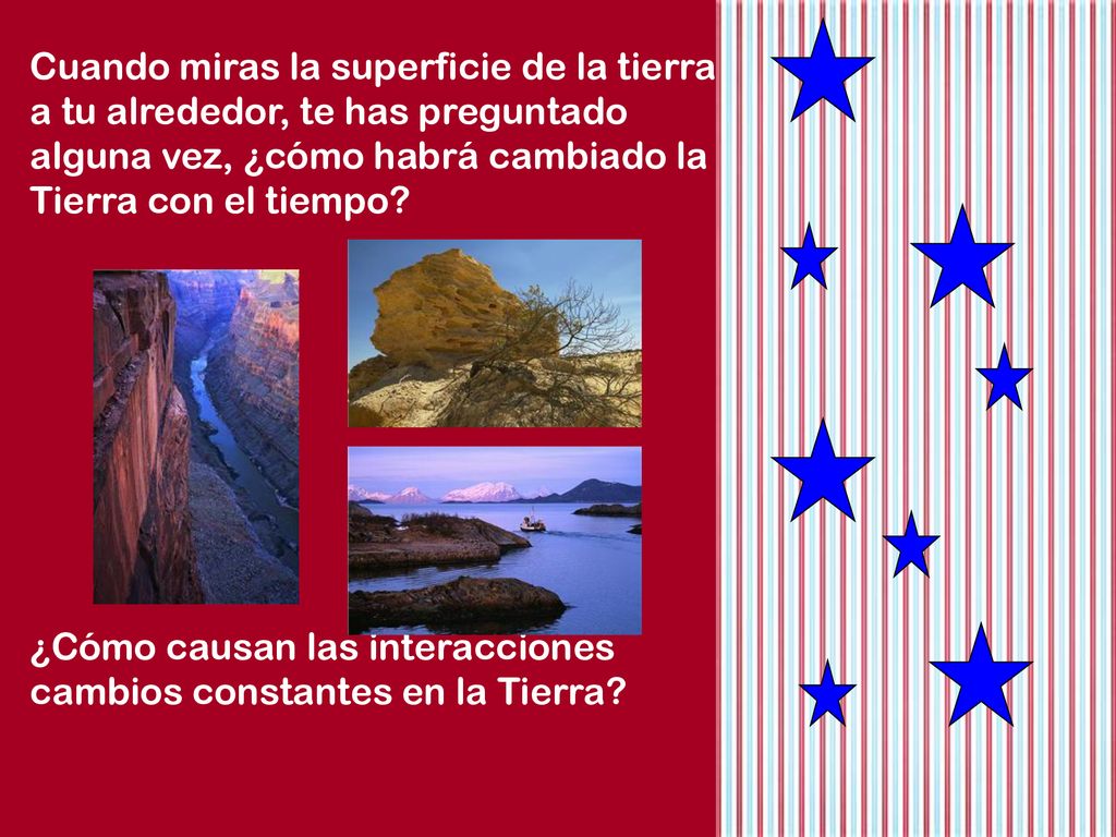 Cuando miras la superficie de la tierra a tu alrededor, te has preguntado alguna vez, ¿cómo habrá cambiado la Tierra con el tiempo