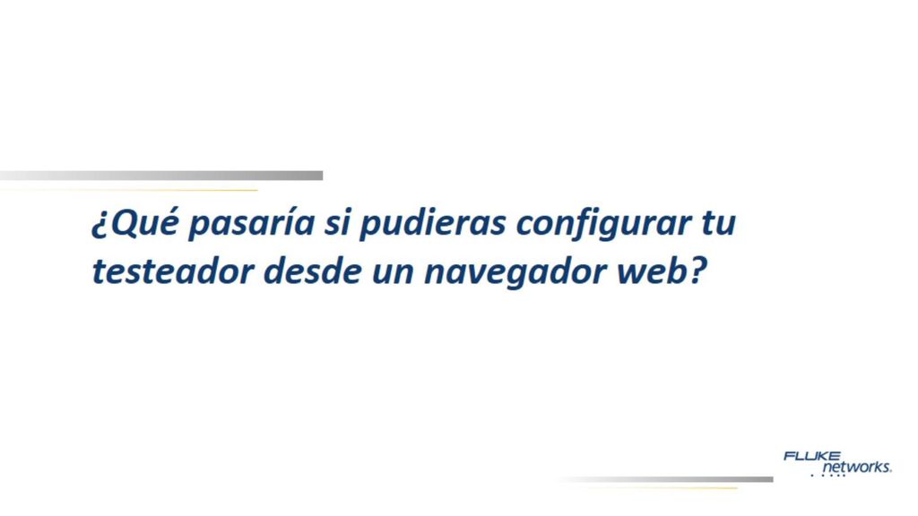 ¿Qué pasaría si pudieras configurar tu testeador desde un navegador web