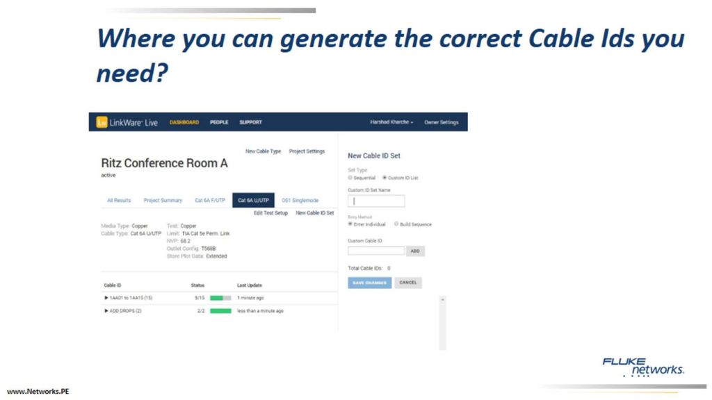 Where you can generate the correct Cable Ids you need
