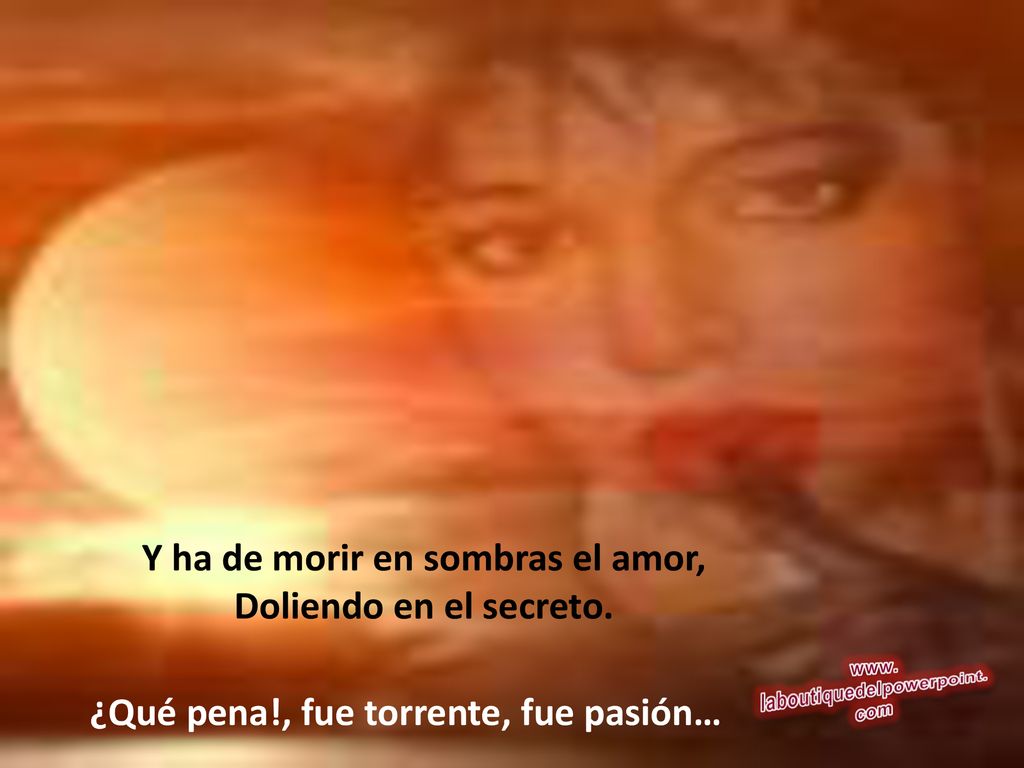 Y ha de morir en sombras el amor, laboutiquedelpowerpoint.