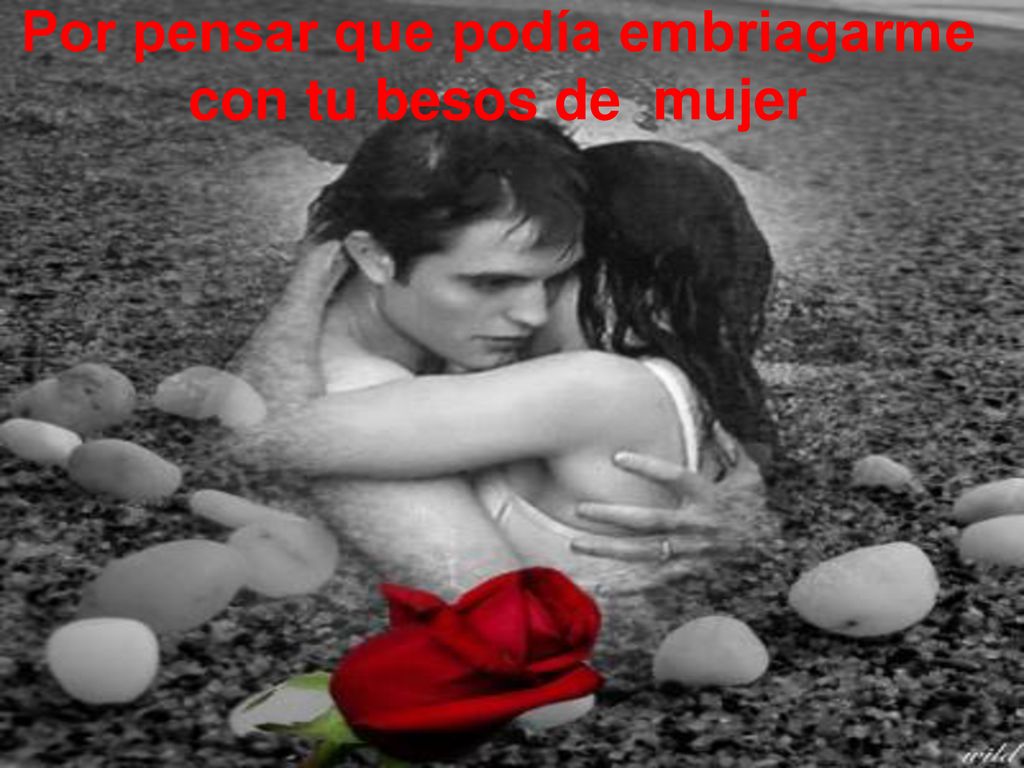 Por pensar que podía embriagarme con tu besos de mujer