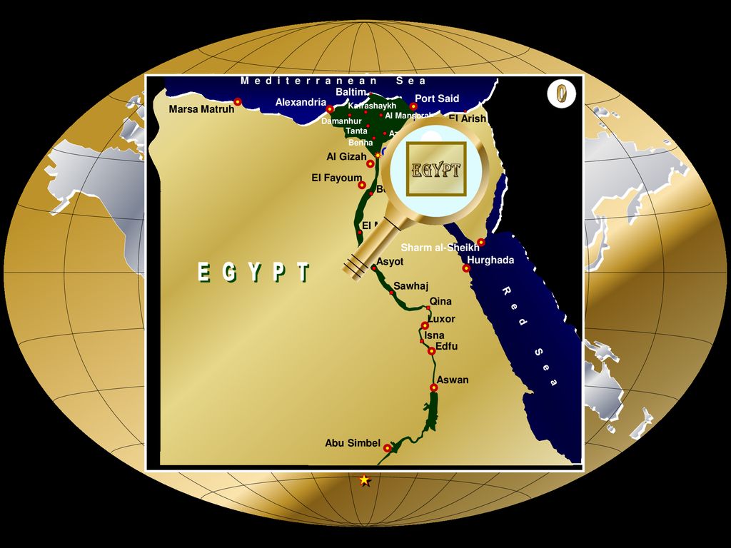 E G Y P T CAIRO 1 2 EGYPT EGYPT EGYPT M e d i t e r r a n e a n S e a