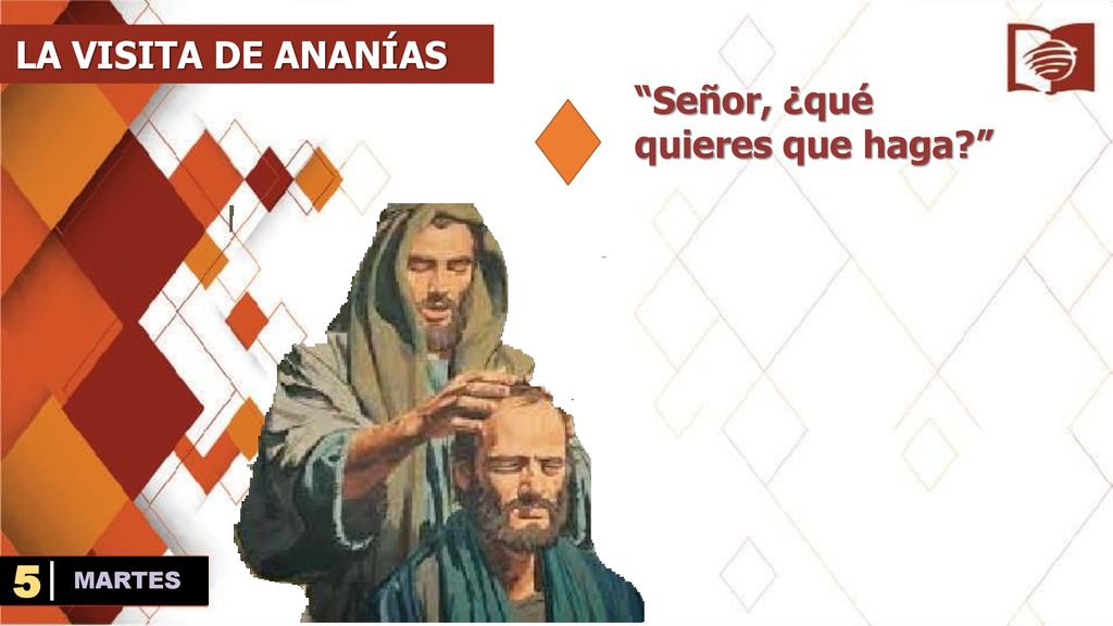 LA VISITA DE ANANÍAS Señor, ¿qué quieres que haga 5 MARTES