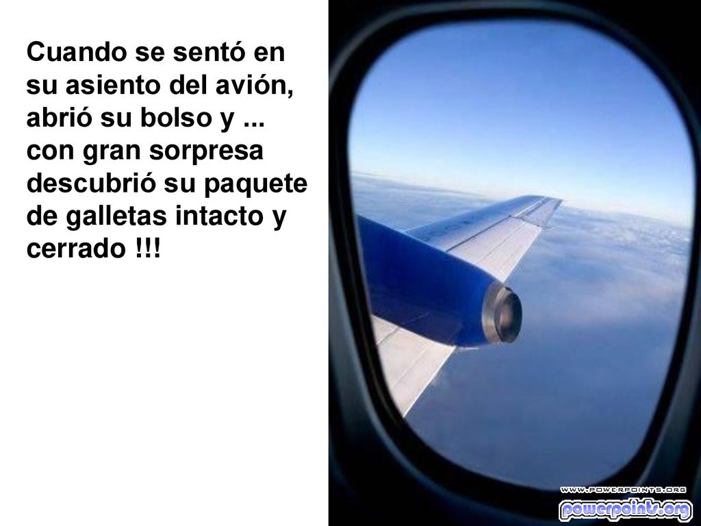 Cuando se sentó en su asiento del avión, abrió su bolso y