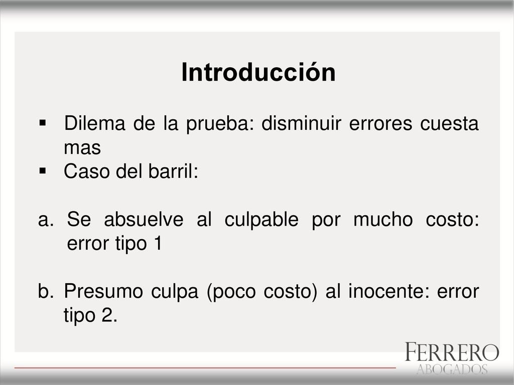 Introducción Dilema de la prueba: disminuir errores cuesta mas
