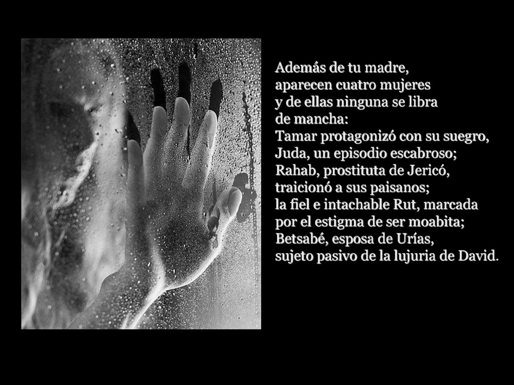 Además de tu madre, aparecen cuatro mujeres y de ellas ninguna se libra. de mancha: Tamar protagonizó con su suegro,