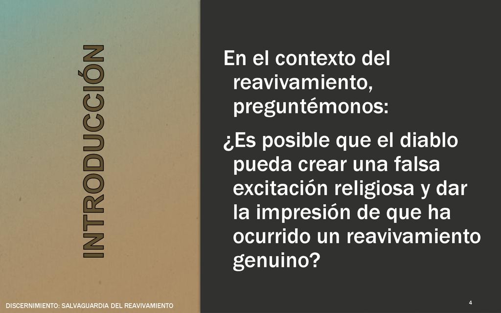 En el contexto del reavivamiento, preguntémonos: ¿Es posible que el diablo pueda crear una falsa excitación religiosa y dar la impresión de que ha ocurrido un reavivamiento genuino