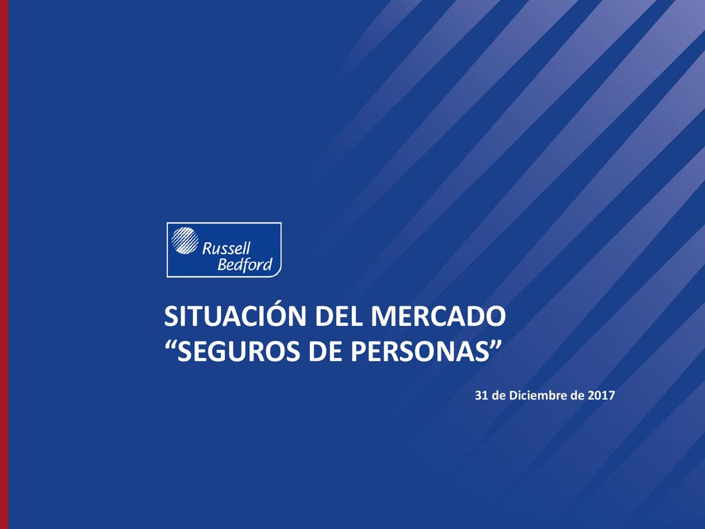 SITUACIÓN DEL MERCADO SEGUROS DE PERSONAS 31 de Diciembre de 2017