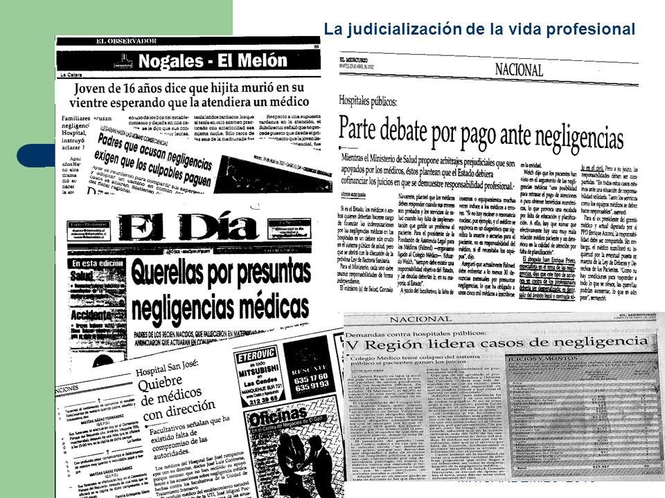 La judicialización de la vida profesional