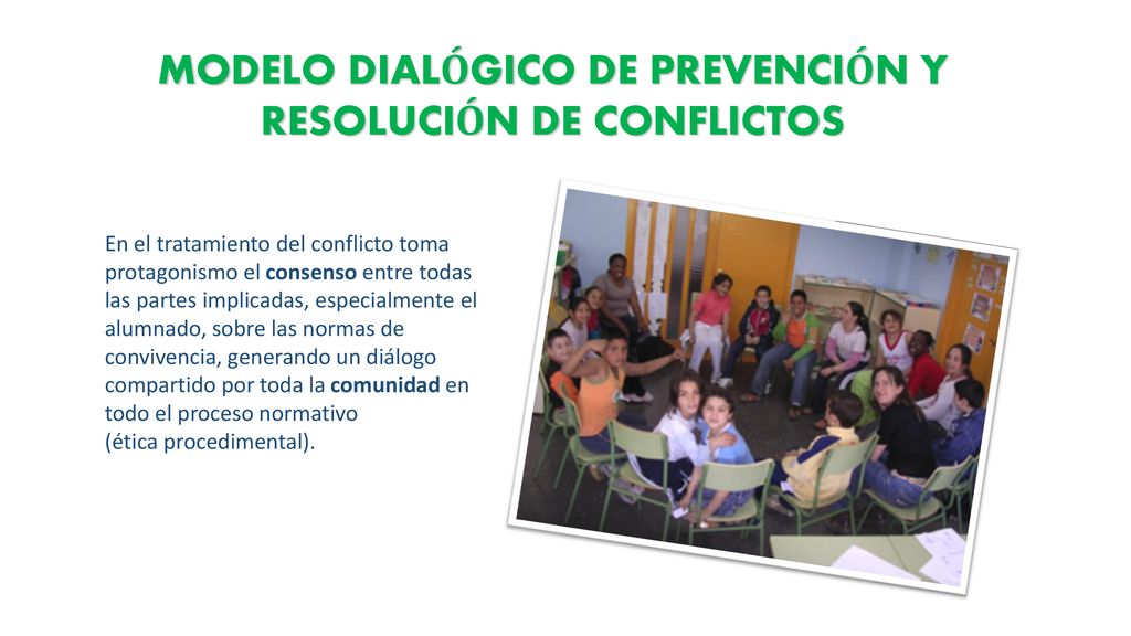 El Modelo dialógico de Resolución de Conflictos - ppt descargar