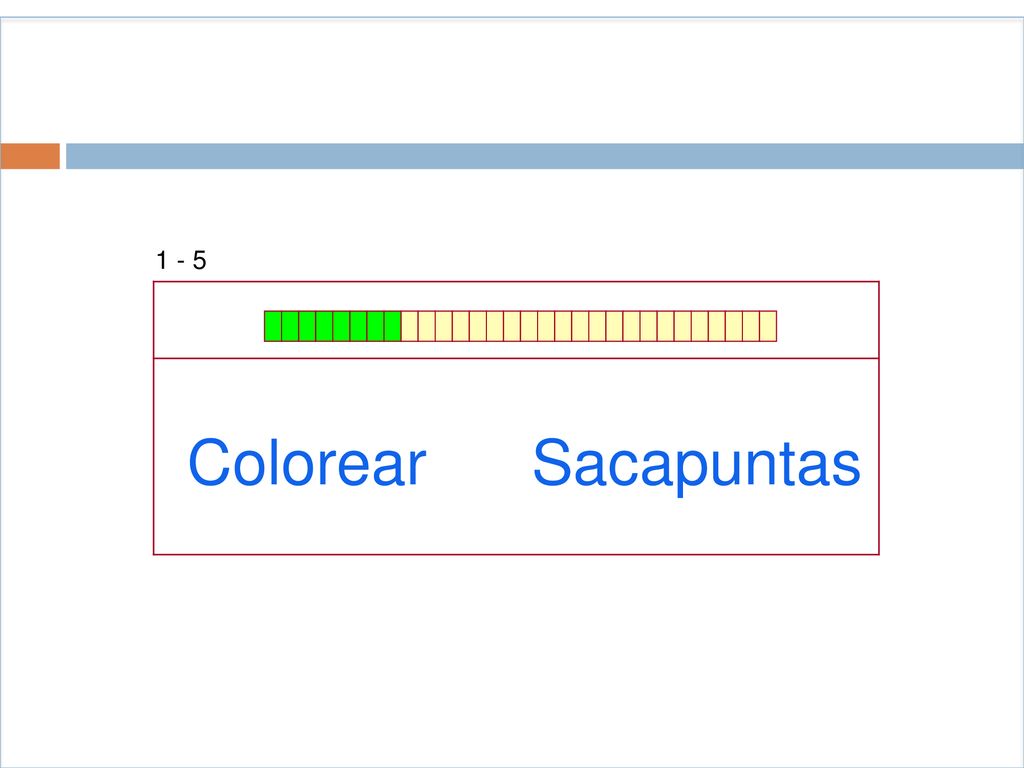 1 - 5 Colorear Sacapuntas
