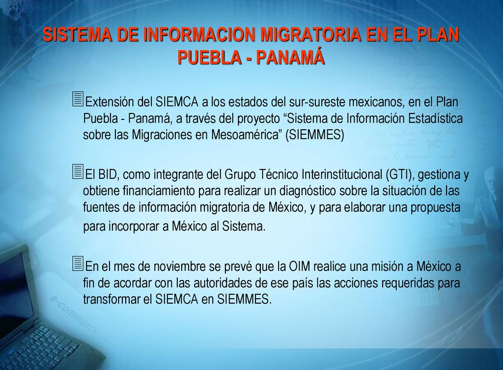 SISTEMA DE INFORMACION MIGRATORIA EN EL PLAN PUEBLA - PANAMÁ