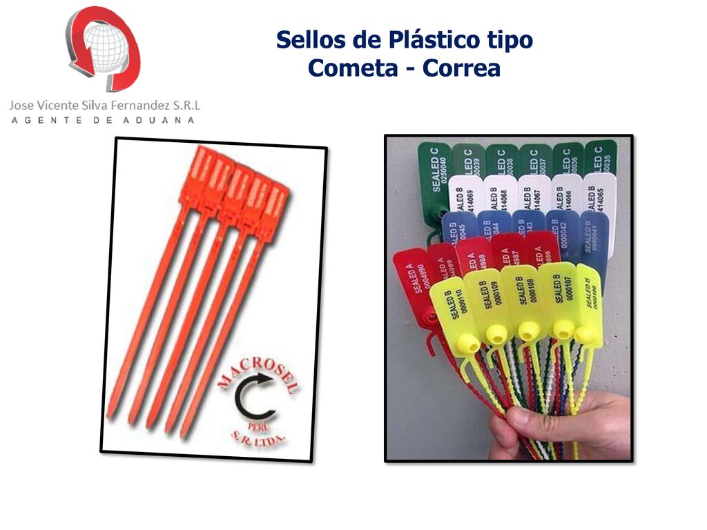 Sellos de Plástico tipo Cometa - Correa