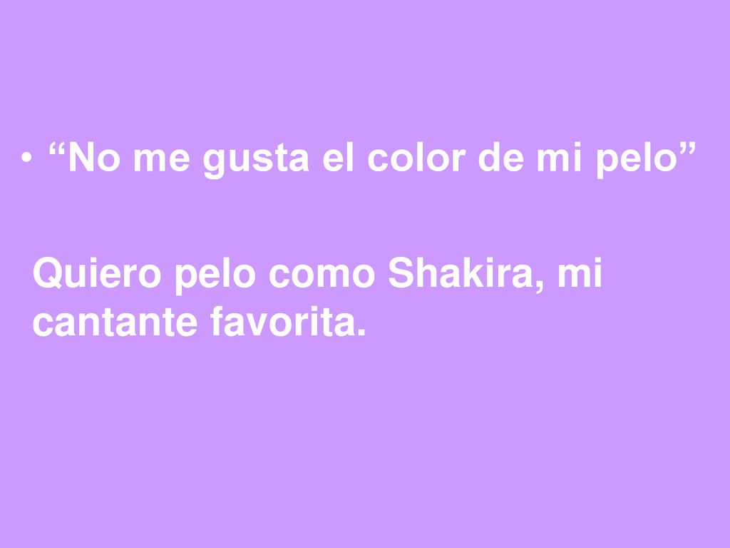 No me gusta el color de mi pelo