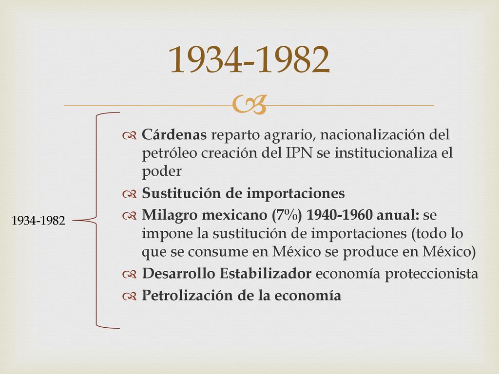 Cárdenas reparto agrario, nacionalización del petróleo creación del IPN se institucionaliza el poder.