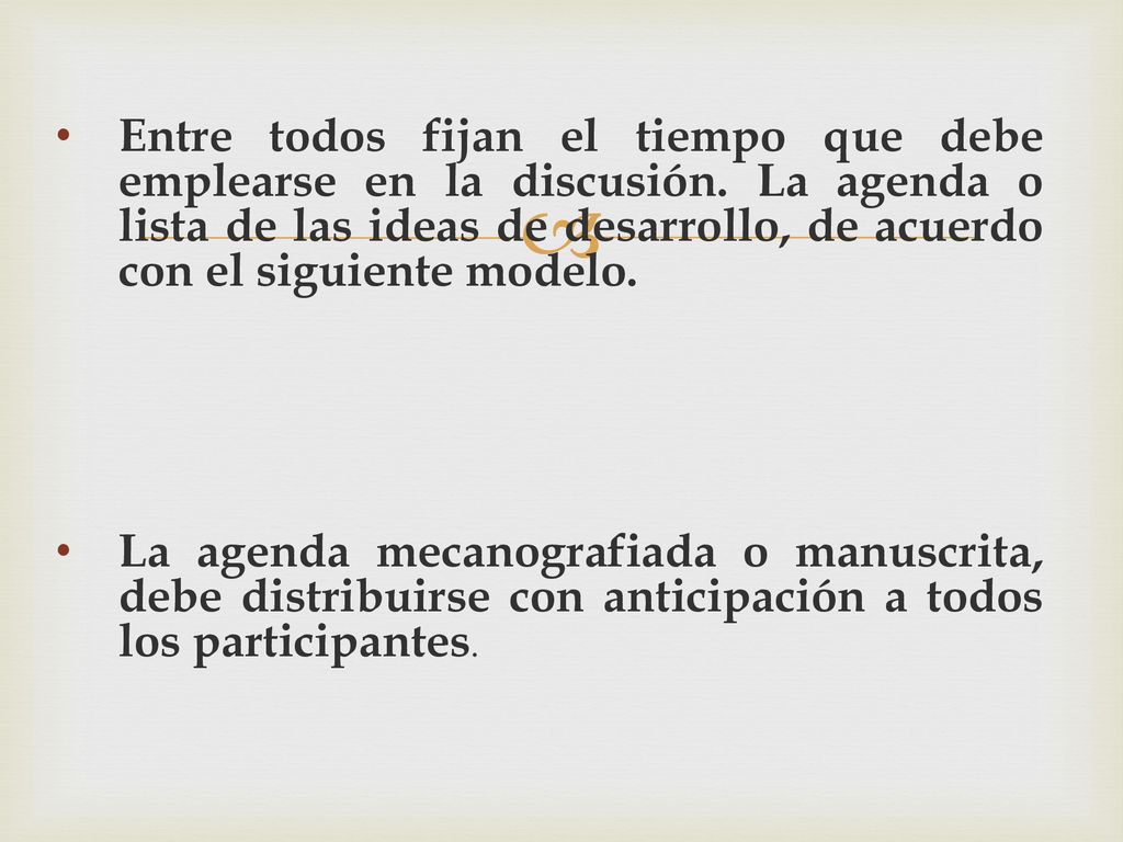 Entre todos fijan el tiempo que debe emplearse en la discusión