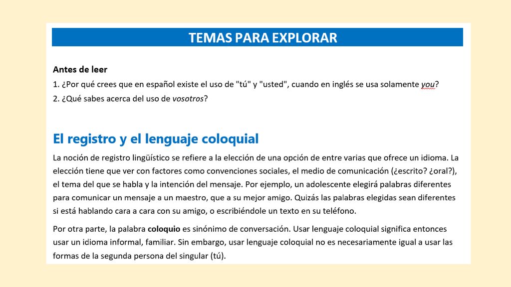 Ponlo a prueba A) ¿Cuál es la diferencia Decide cuál es la diferencia en el significado de cada par de verbos y escribe un ejemplo usándolos.