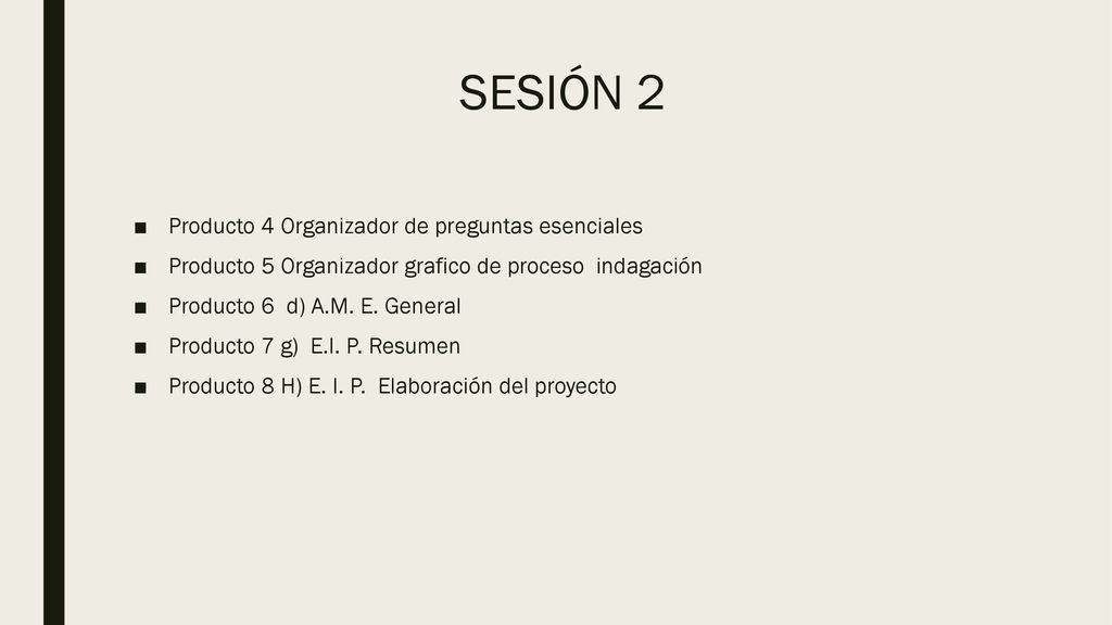 SESIÓN 2 Producto 4 Organizador de preguntas esenciales