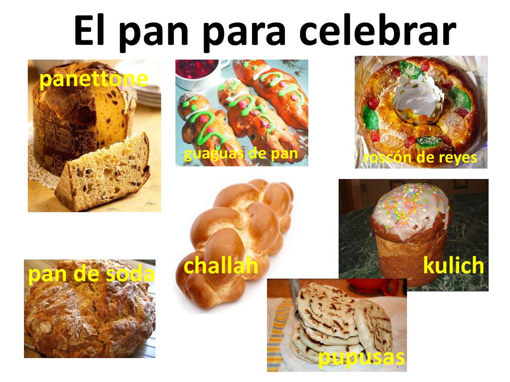 El pan para celebrar panettone challah kulich pan de soda pupusas
