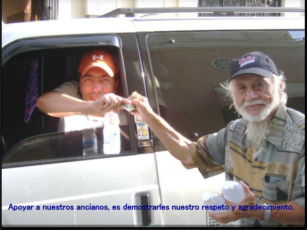 Apoyar a nuestros ancianos, es demostrarles nuestro respeto y agradecimiento.