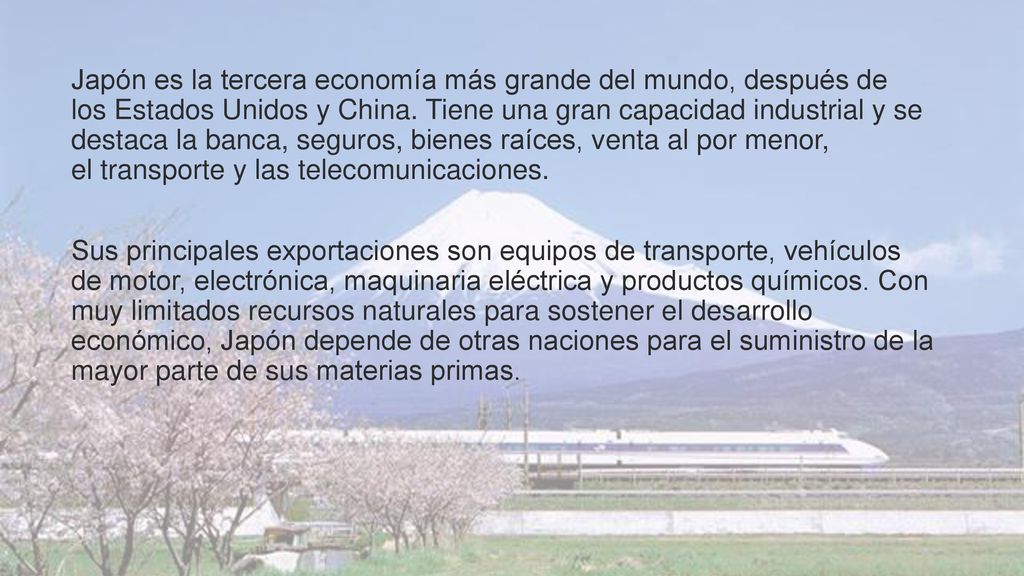 Japón es la tercera economía más grande del mundo,​ después de los Estados Unidos y China.