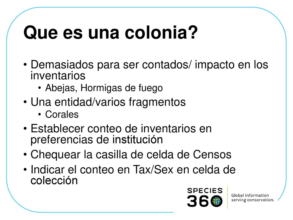 Que es una colonia Demasiados para ser contados/ impacto en los inventarios. Abejas, Hormigas de fuego.