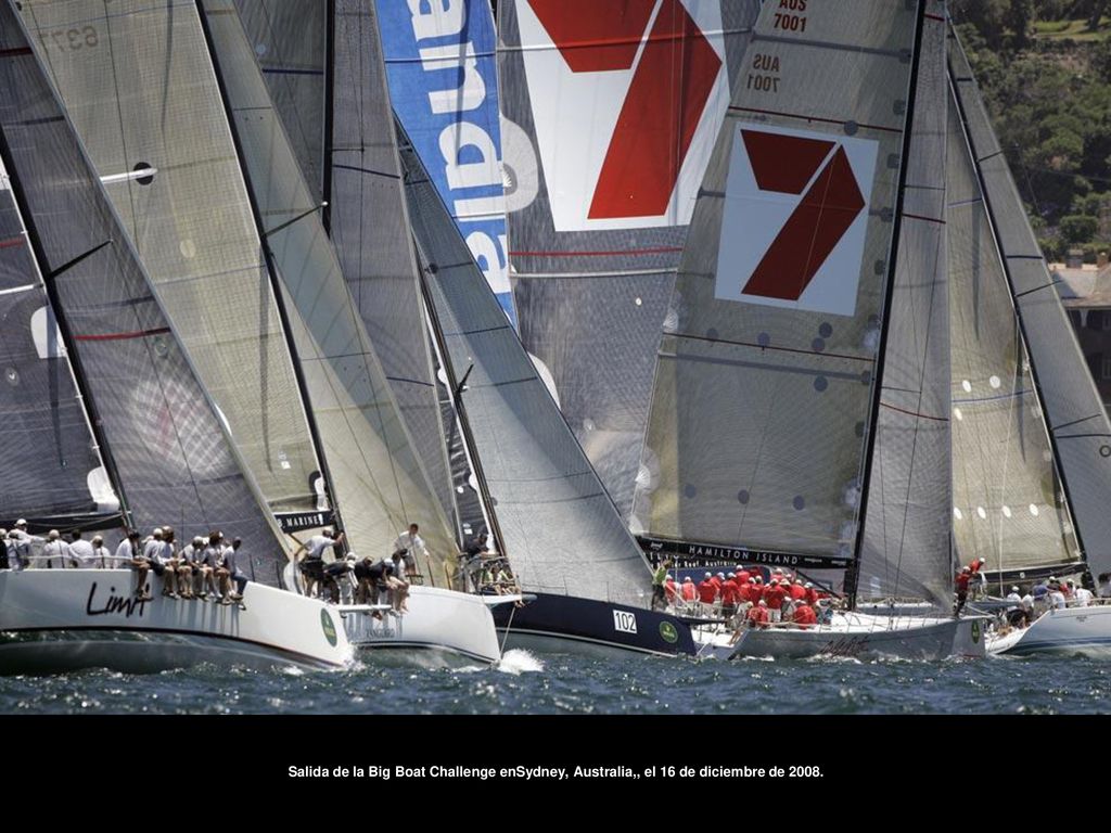 Salida de la Big Boat Challenge enSydney, Australia,, el 16 de diciembre de 2008.