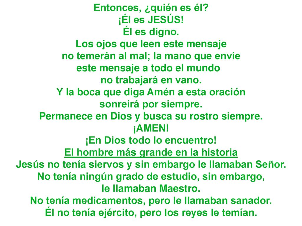 Entonces, ¿quién es él. ¡Él es JESÚS. Él es digno