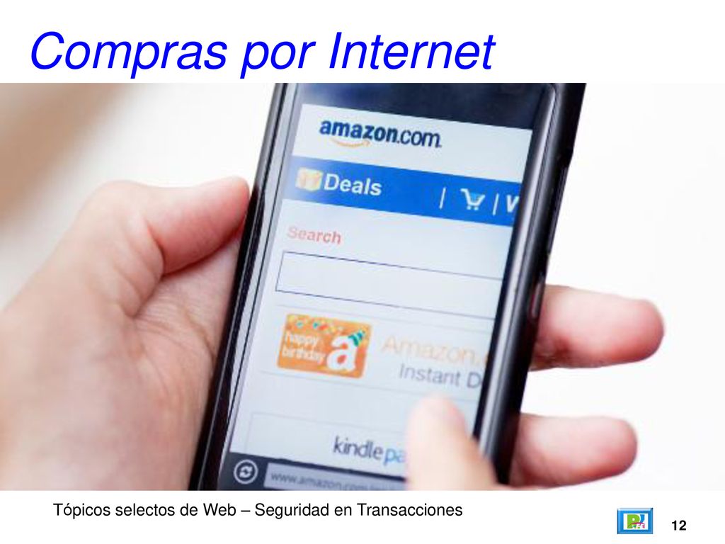Compras por Internet Tópicos selectos de Web – Seguridad en Transacciones 12