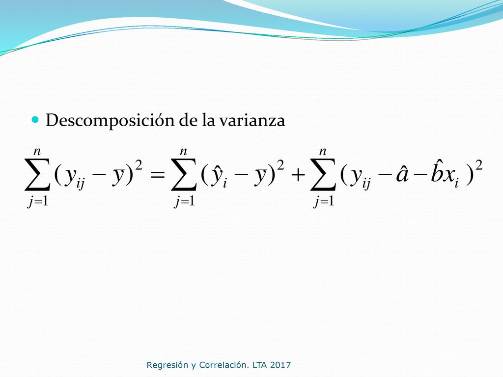 Descomposición de la varianza