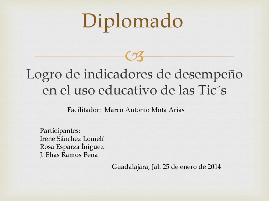 Logro de indicadores de desempeño en el uso educativo de las Tic´s