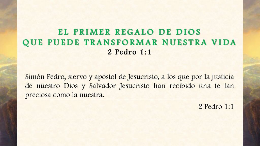EL PRIMER REGALO DE DIOS QUE PUEDE TRANSFORMAR NUESTRA VIDA