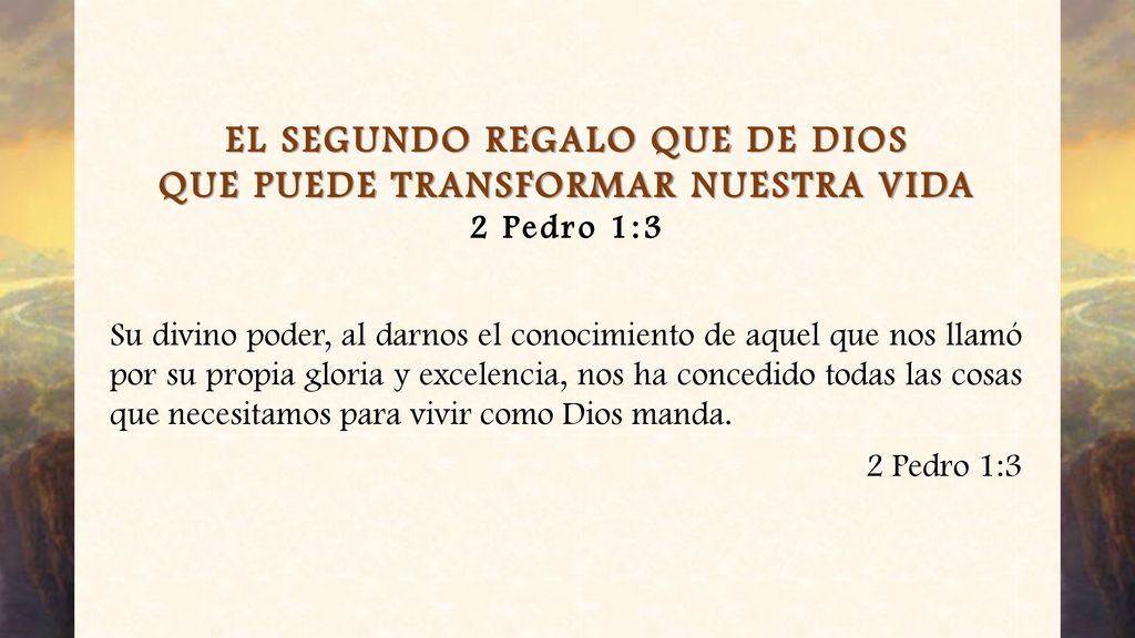 EL SEGUNDO REGALO QUE DE DIOS QUE PUEDE TRANSFORMAR NUESTRA VIDA